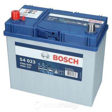 Автомобільний акумулятор BOSCH S4 023 12V 45Ah 330A (0092S40230)