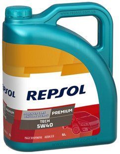 REPSOL PREMIUM TECH 5W40, 5л