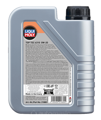 Liqui Moly Top Tec 6310 0W-20, 1л