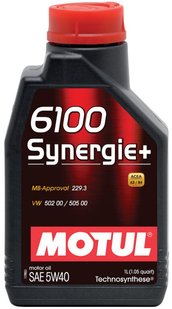 Motul 6100 Synergie+ 5W-40, 1л.