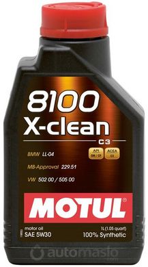 Motul 8100 X-clean 5W-30, 1л.