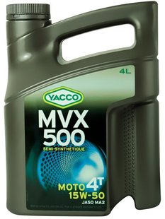 Yacco MVX 500 4T 15W-50, 4л.