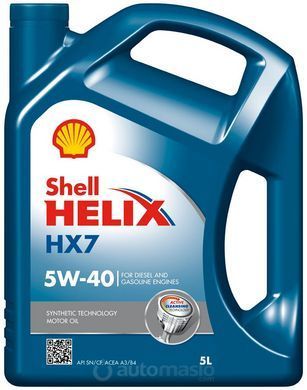 SHELL Helix HX7 5W-40, 5л.