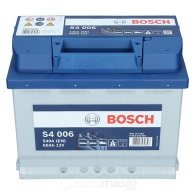 Автомобільний акумулятор BOSCH S4 006 12V 60Ah 540A (0092S40060)