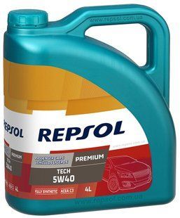 REPSOL PREMIUM TECH 5W40, 4л