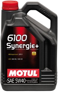 Motul 6100 Synergie+ 5W-40, 5л.