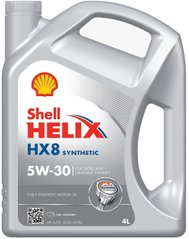 SHELL Helix HX8 Synthetic 5W-30, 4л.
