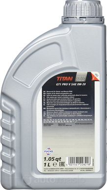 FUCHS TITAN GT1 PRO V 0W-20 1L
