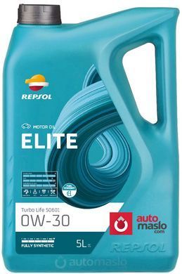 REPSOL ELITE TURBO LIFE 506.01 0W-30, 5л