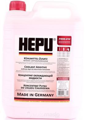 Концентрат охлаждающей жидкости Hepu G12 красный, 5л.