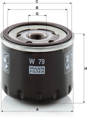 Масляний фільтр MANN W 79