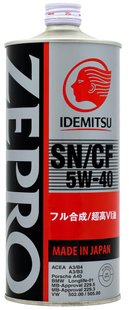 IDEMITSU ZEPRO Euro Spec 5W-40, 1л