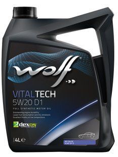 WOLF VITALTECH 5W-20 D1, 4л