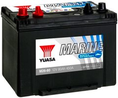 Лодочный аккумулятор Yuasa Marine Battery 12V 80Ah M26-80S (1)